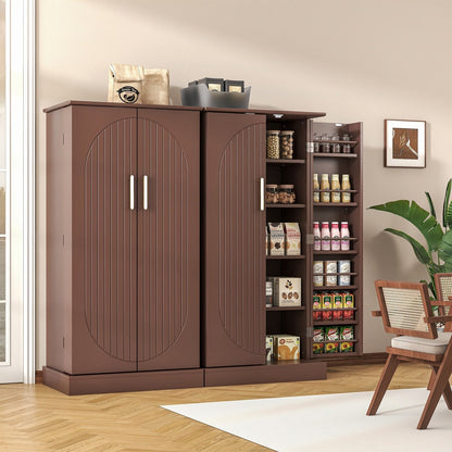 47-Inch Freestanding Bathroom Storage Cabinet with Adjustable Shelves detail image - detail view 9