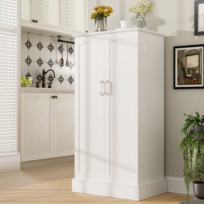 47-Inch Freestanding Pantry Cabinet with Adjustable Shelves for Organized Everyday Storage detail image