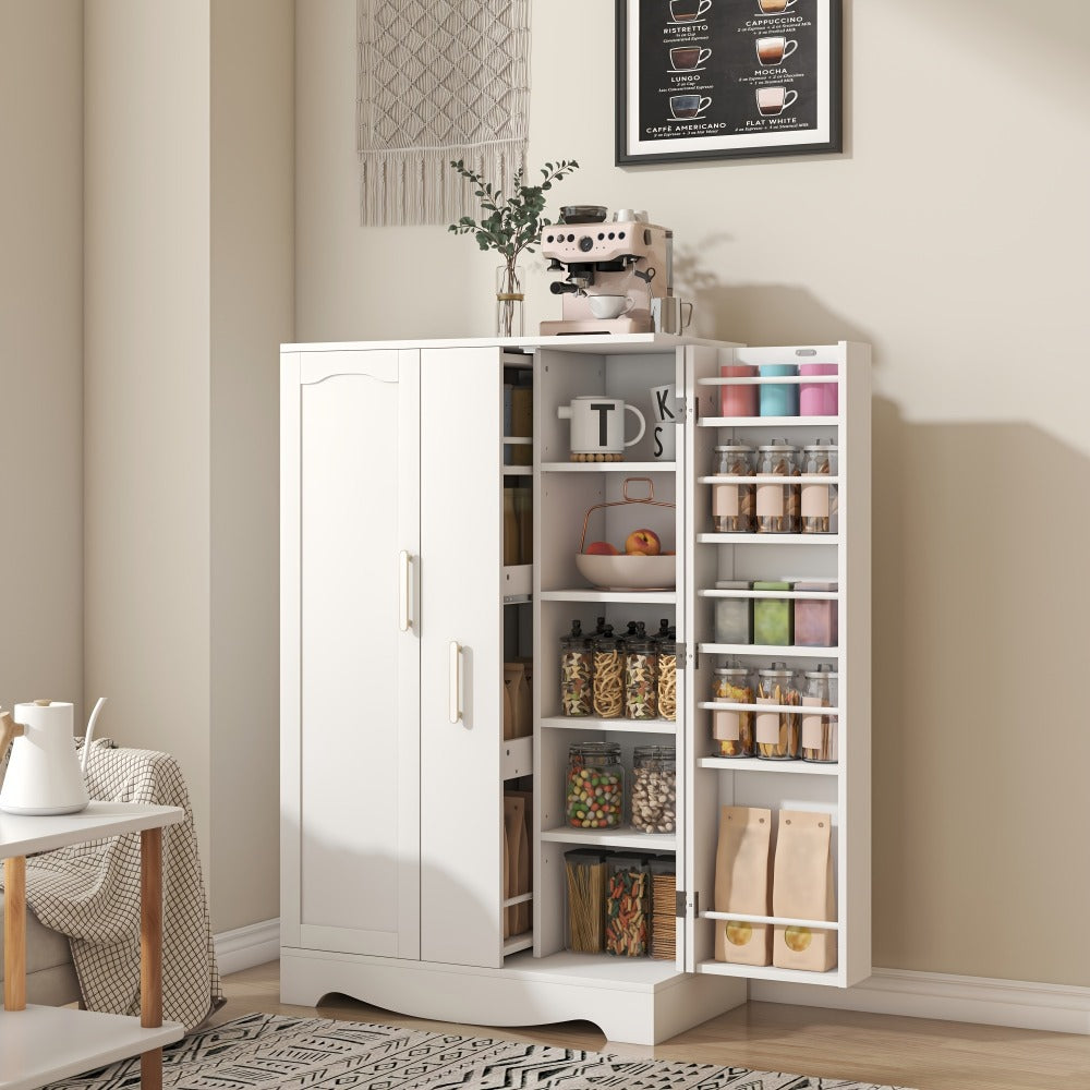47-Inch Kitchen Storage Cabinet with Storage Drawers and Adjustable Shelves detail image - detail view 11