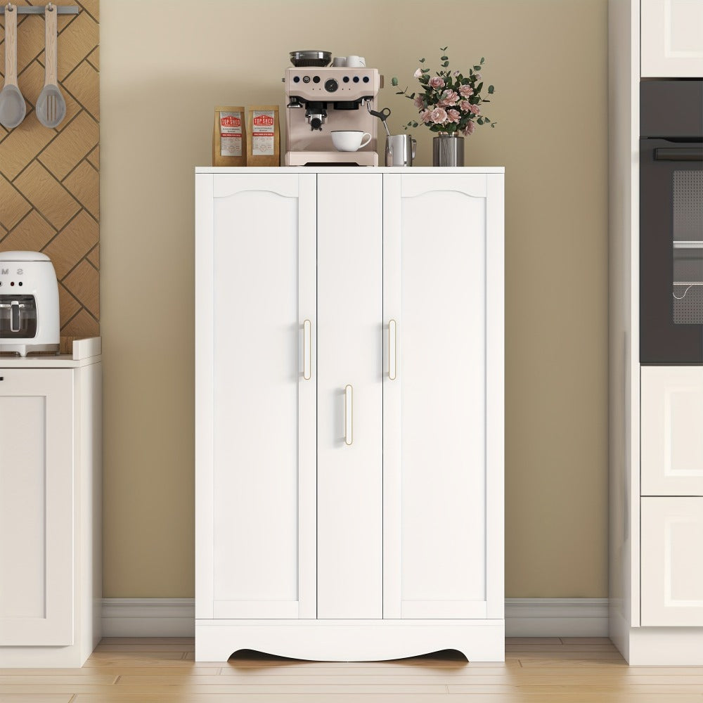 47-Inch Kitchen Storage Cabinet with Storage Drawers and Adjustable Shelves detail image