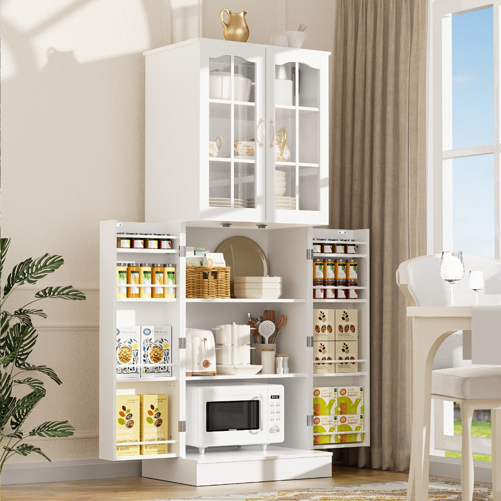 47-Inch Kitchen Storage Cabinet with Storage Drawers and Adjustable Shelves detail image - detail view 7