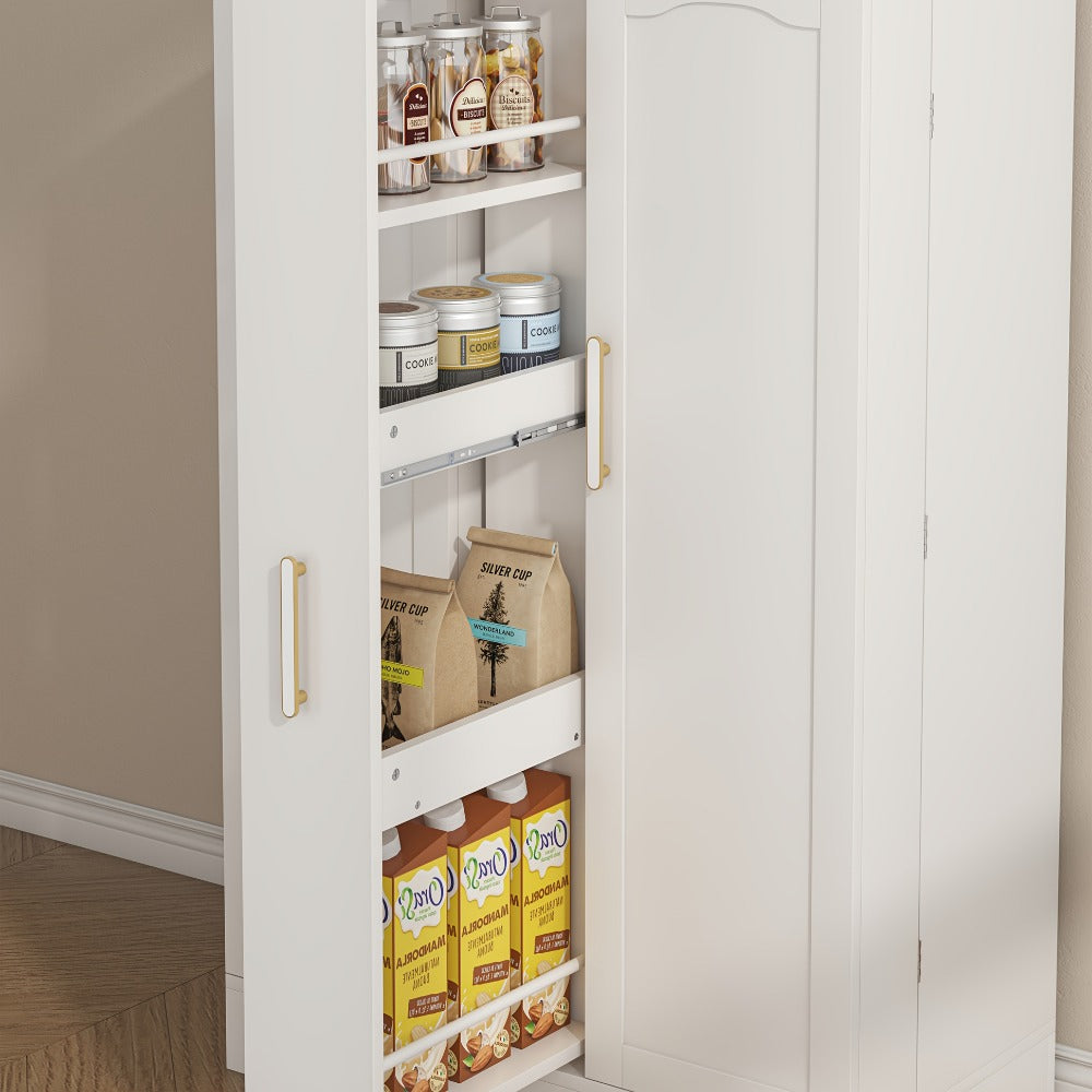47-Inch Kitchen Storage Cabinet with Storage Drawers and Adjustable Shelves detail image - detail view 9