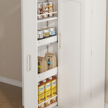 47-Inch Kitchen Storage Cabinet with Storage Drawers and Adjustable Shelves detail image - detail view 9