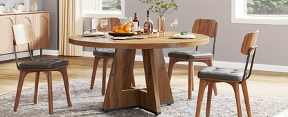 47-Inch Round Dining Table, Family Dining Table for Work, Display, and Everyday Use detail image - detail view 15