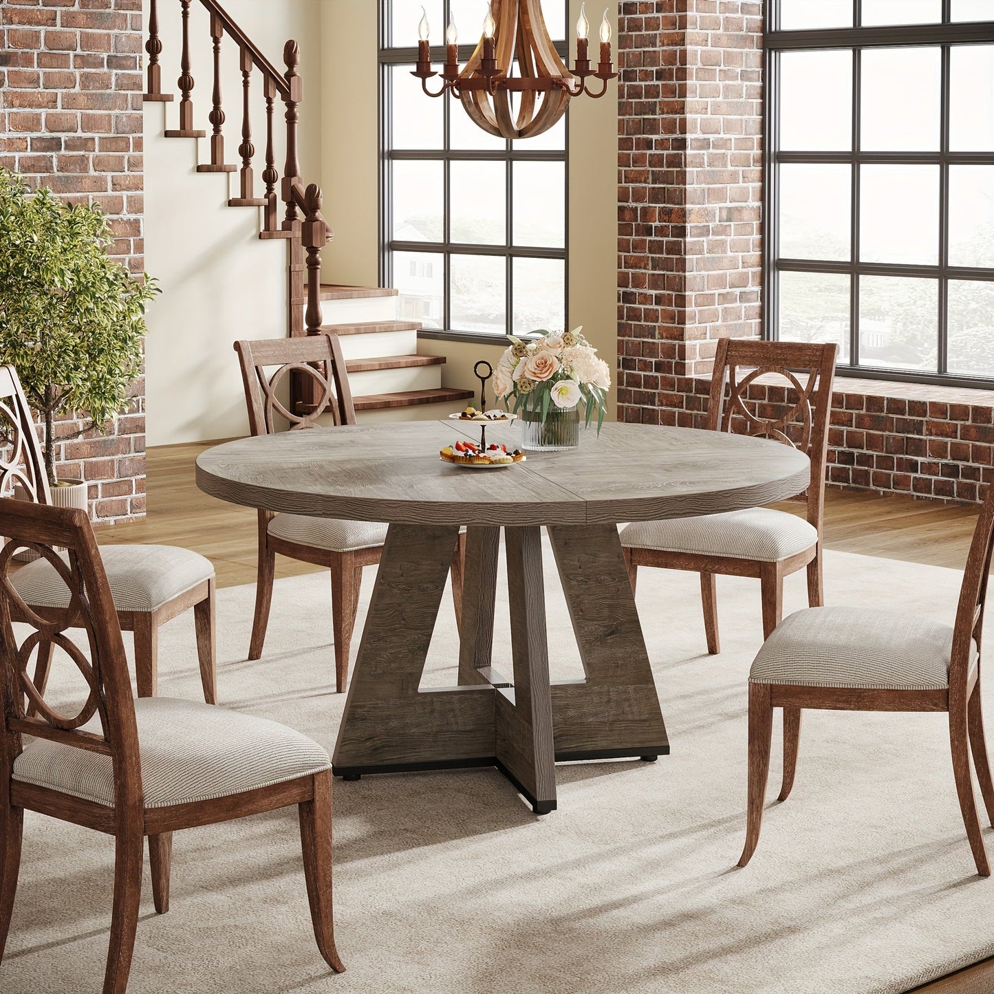 Dining Table shown in the Grey, Modern option