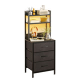 1pc-Black-3 Drawers