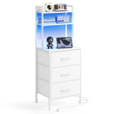 1pc-White-3 Drawers