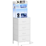 1pc-White-4 Drawers