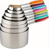 8-piece color measuring cup set