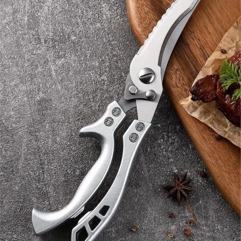Multi-Piece Kitchen Knife Set with Stainless Steel Labels in Black Three-Piece or Brown Seven-Piece Options