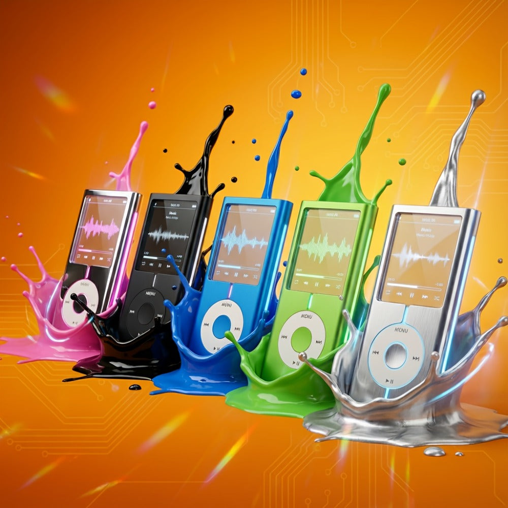 MP3 MP4 Player for Students 128GB Expandable, 8-Hour Battery HiFi Lossless Sound, 1.8 Inch Color Screen, FM Radio, Voice Recorder, E-Book Reader, English Listening Learning Device