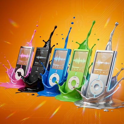 MP3 MP4 Player for Students 128GB Expandable, 8-Hour Battery HiFi Lossless Sound, 1.8 Inch Color Screen, FM Radio, Voice Recorder, E-Book Reader, English Listening Learning Device