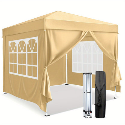 Instant Canopy 10x10 FT Oxford Fabric UPF50+ Sidewalls Commercial