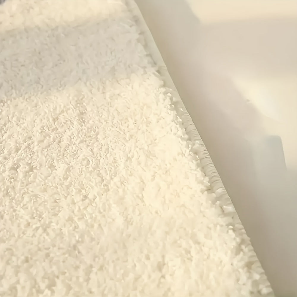 Area Rug Oval Imitation Cashmere Mat in Two Colors and Two Machine-Washable Room Size Options
