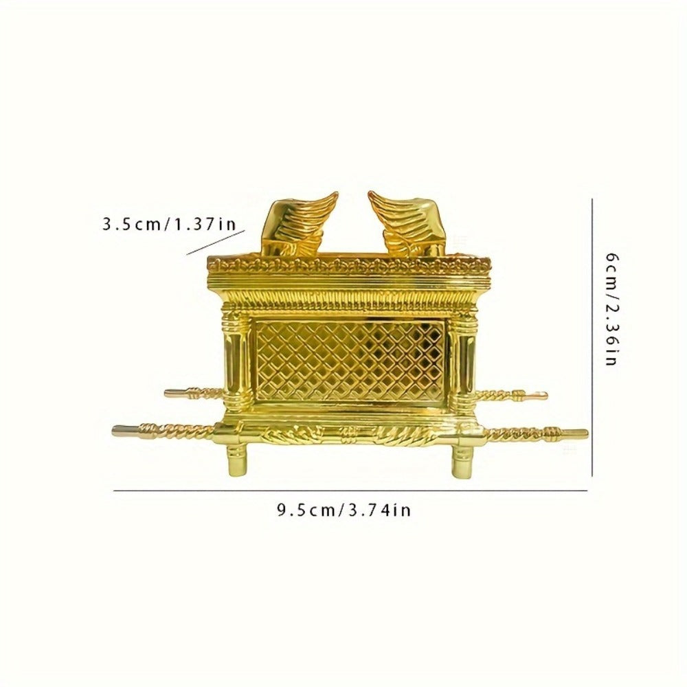 Ark of the Covenant Tabletop Figurine in Medium or Large Sizes with One- or Two-Piece Gold-Tone Options