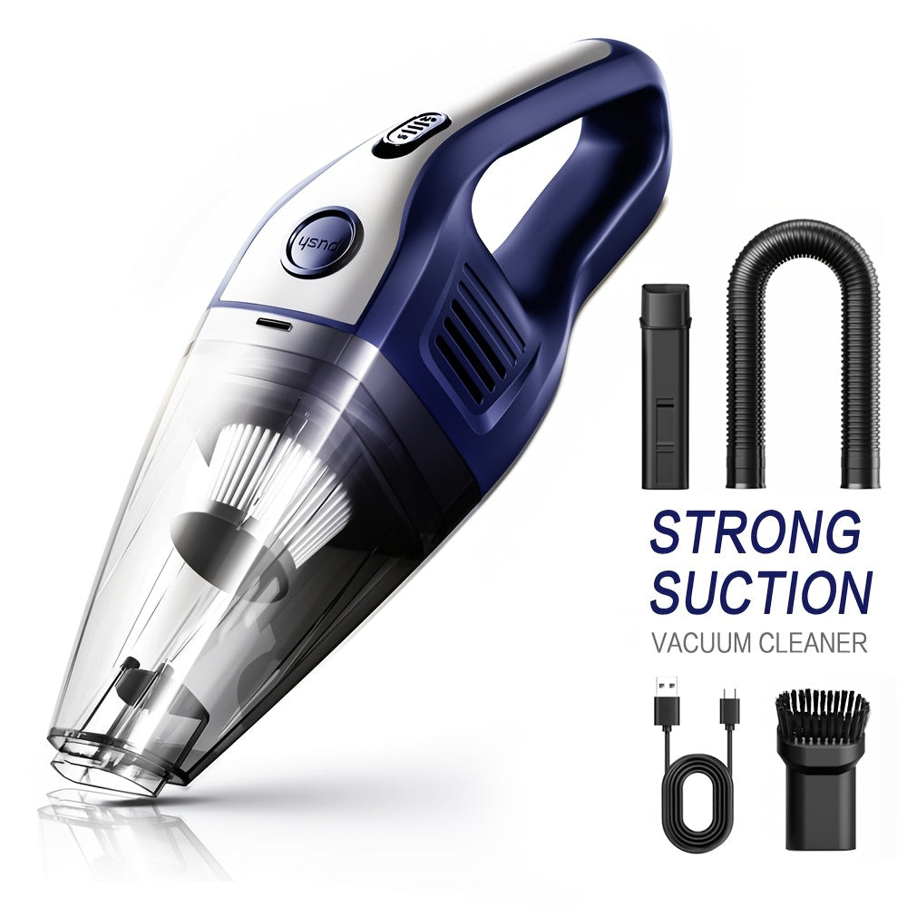 Handheld Vacuum Cleaner with 5KPa Suction, Rechargeable Battery, Crevice Tool and Six Color Bundles
