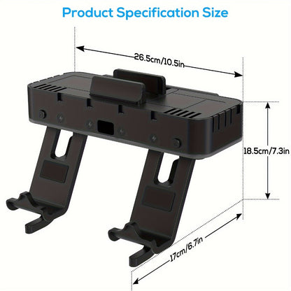 RGB Wall-Mount Organizer Compatible with Switch and OLED, Four Controller Bays, Ten Card Slots and Dual USB Ports