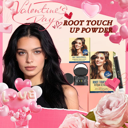4 g plus 4 g Hair Root Touch-Up Powder Kit with Refill, Brush and Eight Checkout Options for Daily Use