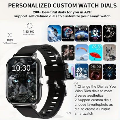 Smartwatch 1.83 Inch with GPS Navigation, Calling, Multi-Sport Modes and Dual TPU Straps for Outdoors