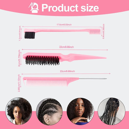 18-Piece Hair Sectioning and Styling Set with Clips, Combs, Parting Tools and Magnetic Wrist Holder