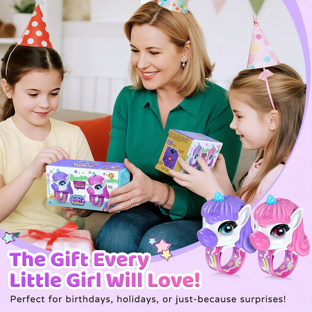 Walkie Talkies, Unicorn for Kids 2 Pack, Long Range 2-Way Radio Toy for Boys & Girls Ages 3-12