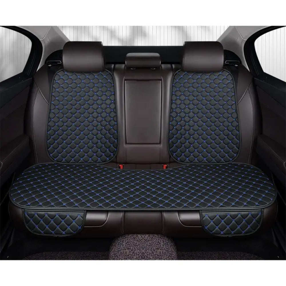 Car Seat Cover Rear Bench Protector with Source-Listed Water-Resistant Surface in Black or Red