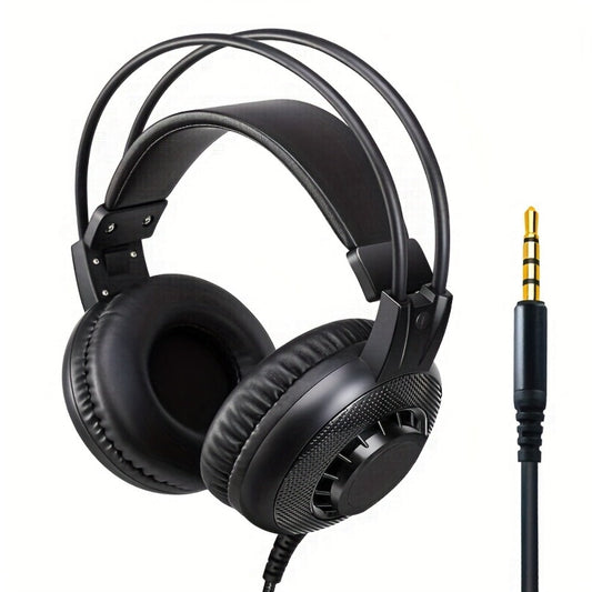 Wired Over-Ear Studio Gaming Headphones with Boom Arm Microphone – Hi-Res Audio Noise Cancellation Detachable Cable for PC PS4 Xbox Zoom Skype DJ Smartphone Tablet Home Office