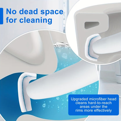 Disposable Toilet Wand Refills 120 or 58 Count Compatible with Clorox ToiletWand Upgraded Fiber Deep Clean Removes Rust Scale Hard Water Stains Toilet Bowl Brush Replacement Heads