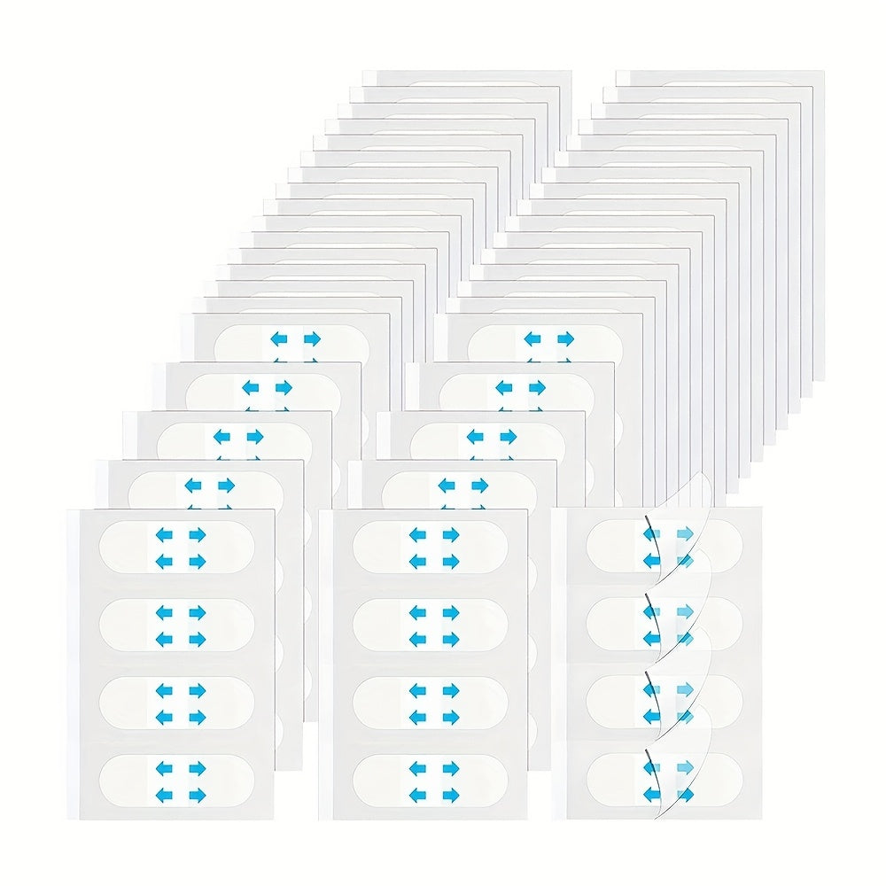 Ninety-Nine-Piece Invisible Face Lift Tape Set with Adjustable Elastic Strips for Jawline and Neck Styling