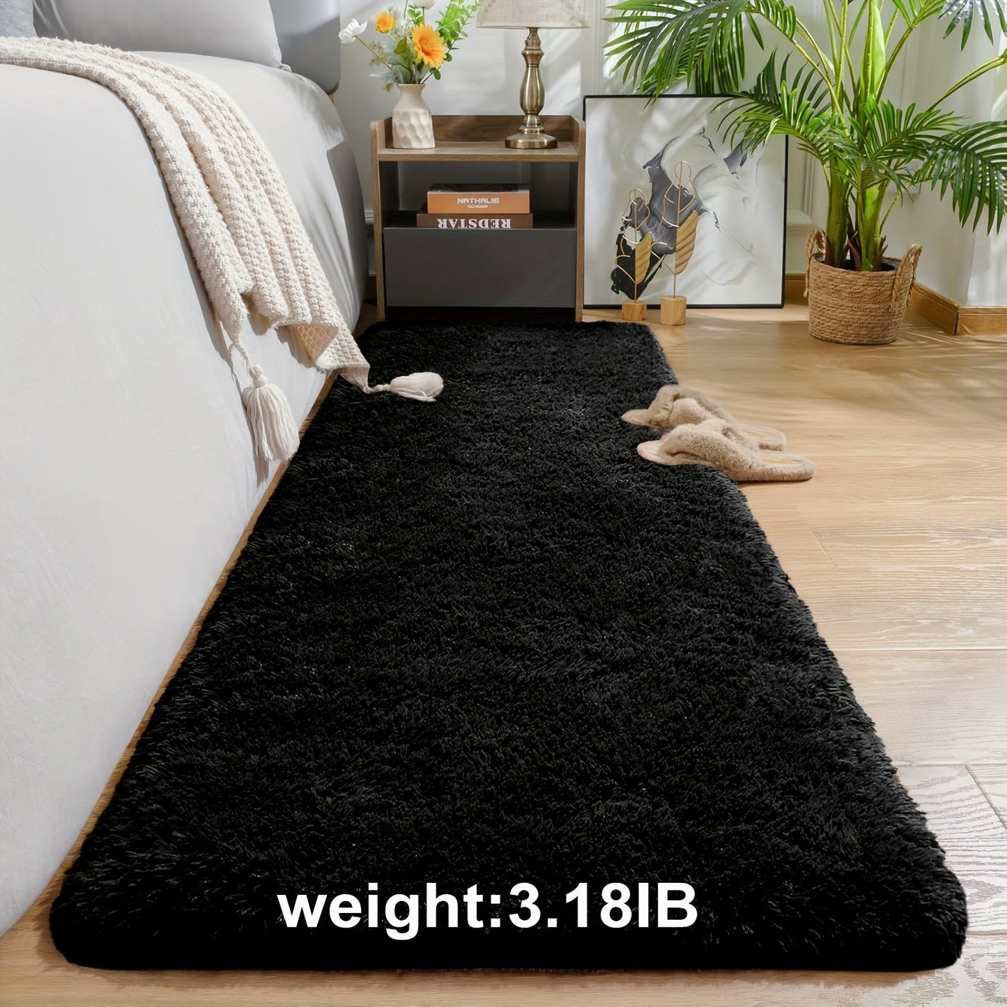 Fluffy Indoor Area Rug in Five Colors and Six Size Options for Living Room, Bedroom, Kitchen or Bathroom