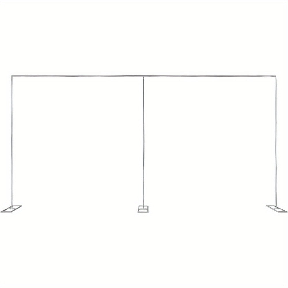 20x10 Ft Heavy Duty Backdrop Stand Pipe Kit with Weighted Stainless Steel Bases, 15-Pole Curtain Frame Drape Kit for Wedding Ceremony Party Photography Studio Trade Show Stage Event Backdrop