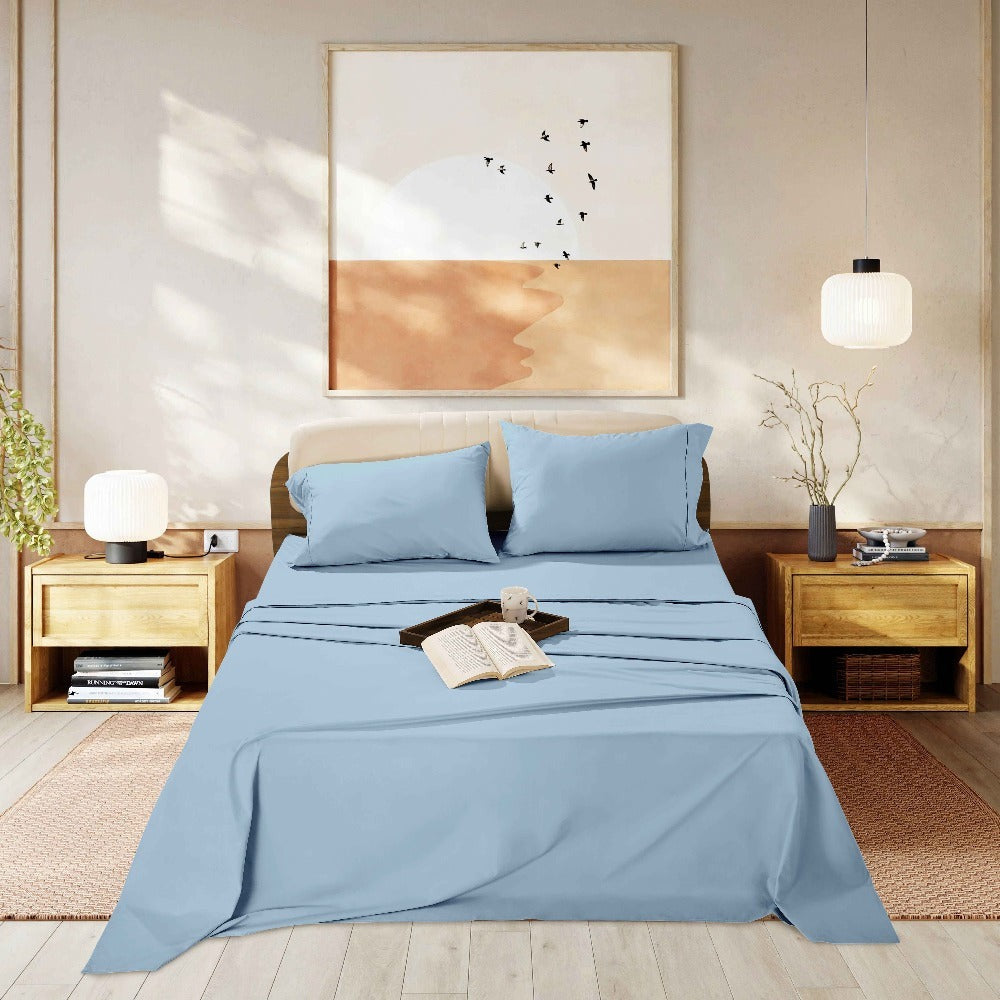 1000 Thread Count Egyptian Cotton Sheet Set with 16-Inch Deep Pocket in Twin, Full, Queen and King Sizes