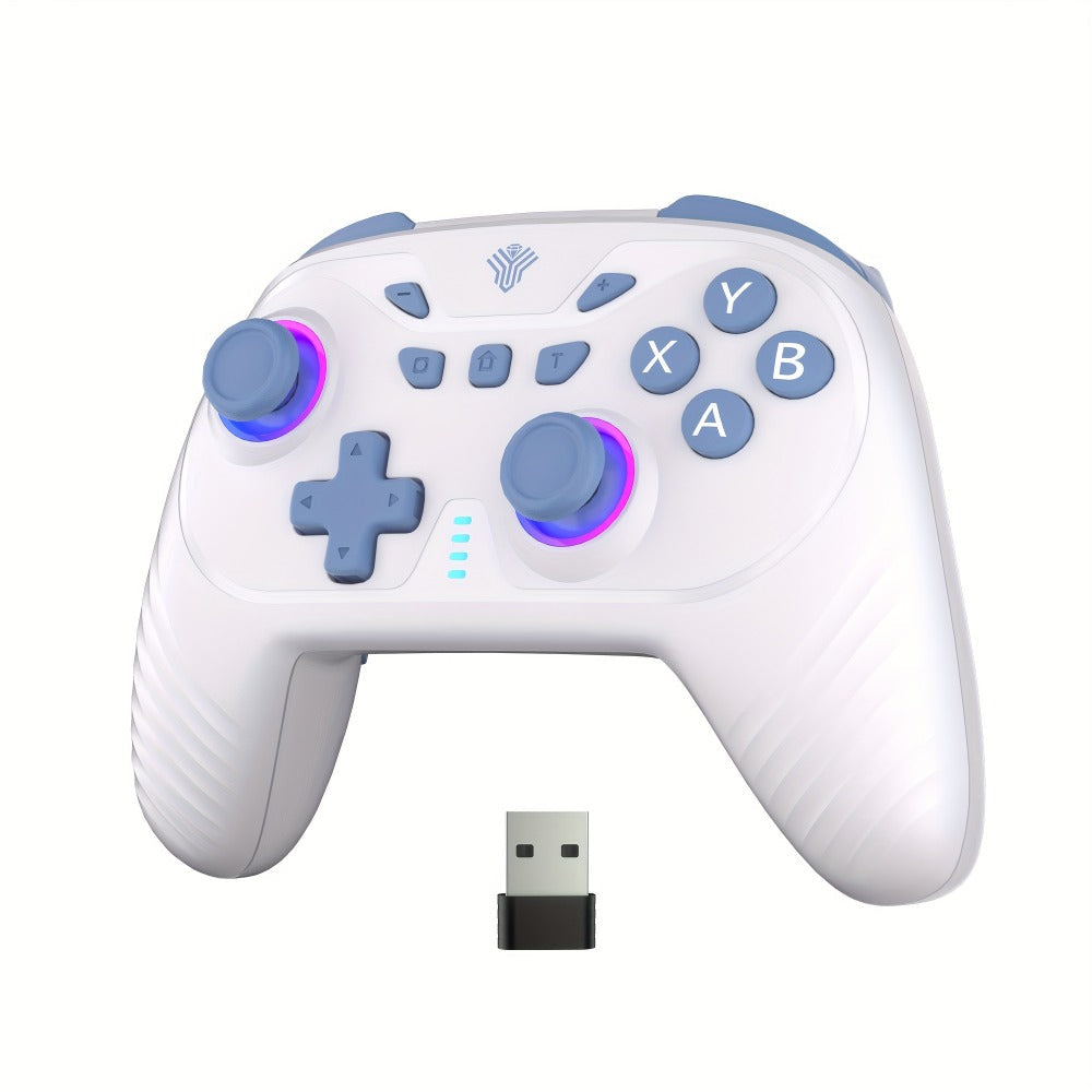 2.4G Wireless PC Controller with Hall Effect Joystick & Trigger, RGB Lighting & Vibration – Compatible with Windows PC, Android, Nintendo Switch & Steam, Anti-Drift Gamepad Not Compatible with Xbox