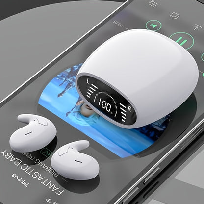 Bluetooth 5.3 Ultra-Thin Sleep Earbuds Invisible, Side Sleeping Special Small Ear Canal Mini Wireless Earphones, Comfortable In-Ear Invisible Design for Samsung Android iPhone Nighttime Relaxation Work