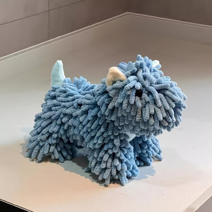 Puppy-Print Microfiber-Style Kitchen Towels in Blue, Gray, Pink or Brown Checkout Colors for Home and Everyday Use