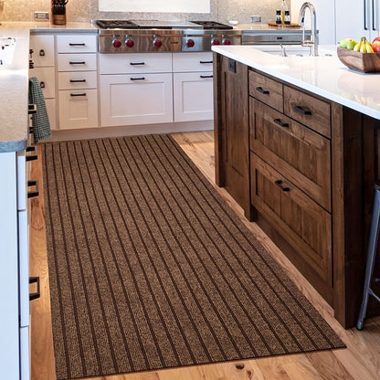 Runner Carpet with Rubber Backing - Non-Slip 1800G/sqm Heavy Duty Washable Indoor Outdoor Rug | Hallway, Entryway, Laundry Room & Balcony Runner Mat | Multiple Sizes & Colors