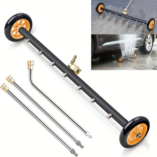 Undercarriage Cleaner 4000PSI – High-Pressure Car Chassis Washer with 3 Stainless Steel Bars & 1/4" Quick Connect