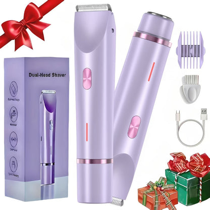 Electric Shaver 2-in-1 Women’s Razor and Bikini Trimmer with IPX6 Wet/Dry Use and USB Rechargeable Power