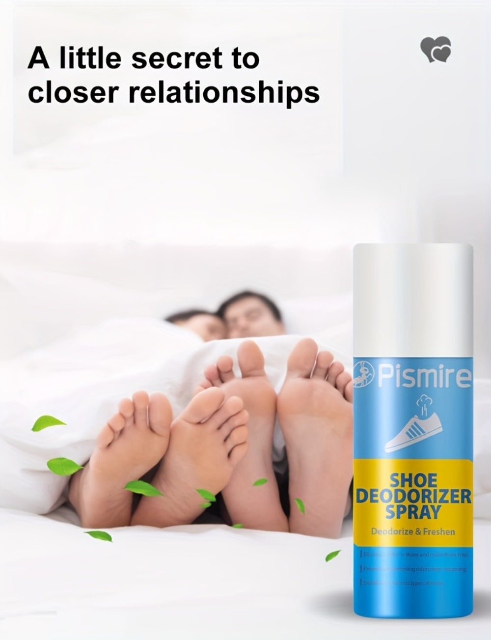 Plismire Shoe Deodorizer Spray, 260 ml Can for Shoes, Socks, Shoe Cabinets, Locker Rooms and Gyms