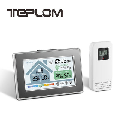 5055C Wireless Indoor Outdoor Thermometer with Color Display, Humidity, Forecast and Remote Sensor