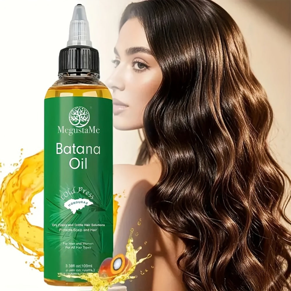 3.38 oz Batana and Jojoba Hair Oil for Dry Hair in One-, Two- or Three-Pack Checkout Options
