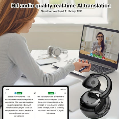 144-Language AI Real-Time Translation Earbuds, Two-Way Interpreter Earphones USB & Battery Rechargeable with Carrying Pouch, for Travel Business Shopping Learning Language Study