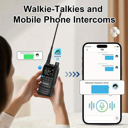 Tidradio H3 Plus Ham Radio Multi-Band Two-Way Radio, AM/FM Reception, Wireless Headset Compatible