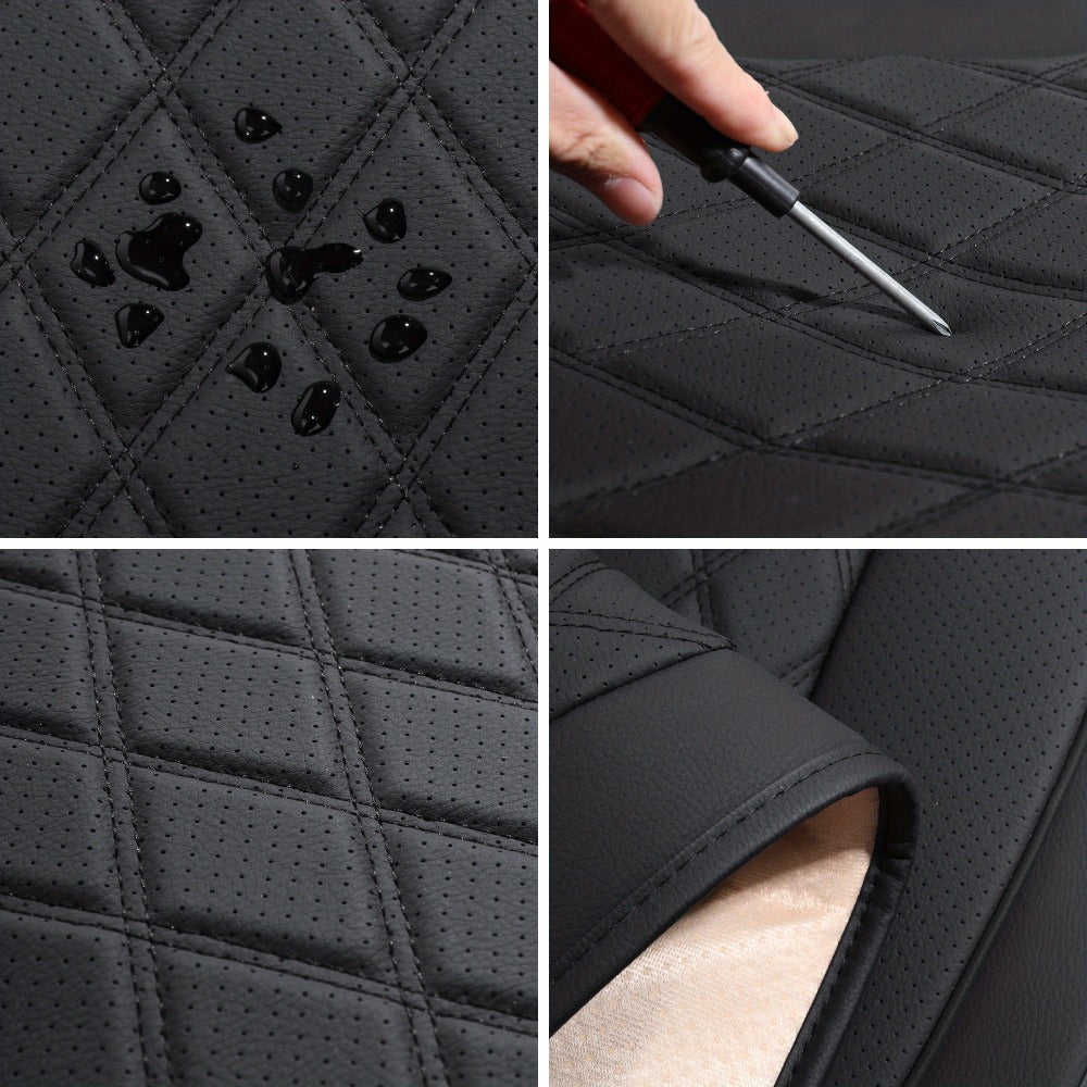 Car Seat Covers Front Pair with Full-Surround High-Back Design and Fifteen Color or Pattern Options