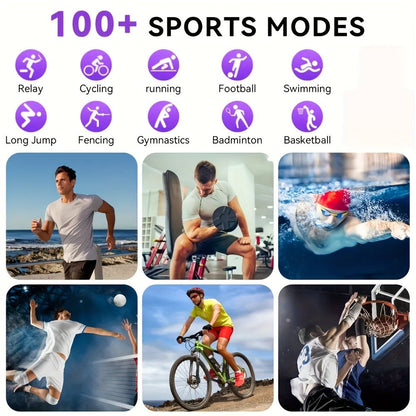 Flashlight Compass Outdoor Smartwatch for Men 100+ Sport Modes Sleep Monitor Pedometer Calorie Tracker for a Home Lash Beauty Routine