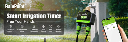 WiFi Sprinkler Timer 2 Zone Smart | App Control Garden Irrigation