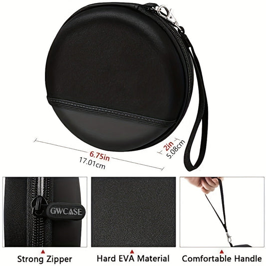CD Player Carrying Case Shockproof Travel Organizer Bag – Fits GPX Soulcker ARAFUNA HOTT MONODEAL Disc Players, Holds Player Earphones Cables Accessories, Retro Music Gift for Commuters Students Language Learners