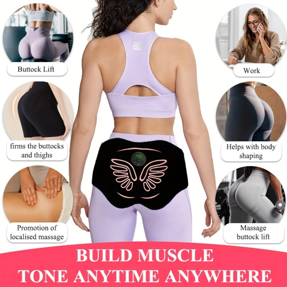 EMS Hip Trainer & Butt Stimulator with Remote Control, Rechargeable Electric Peach Butt Shaper for Women