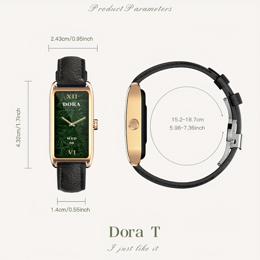 Smartwatch for Women with 1.13-Inch AMOLED Display, Cycle Tracking and Six Color Options with Model-Specific Color and Band Options