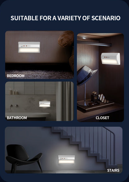 Smart Motion Sensor Night Light Plug-In – Auto On/Off LED Light for Entryway, Corridor, Hallway & Staircase with USB Charging, No Drilling Required